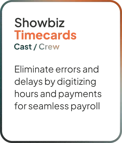 Showbiz-Timecards